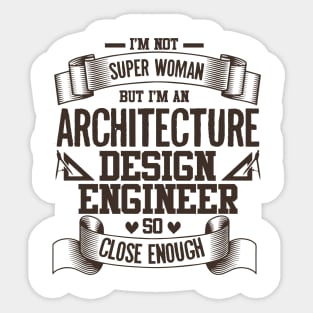 Archetecture Woman - Super Woman Sticker